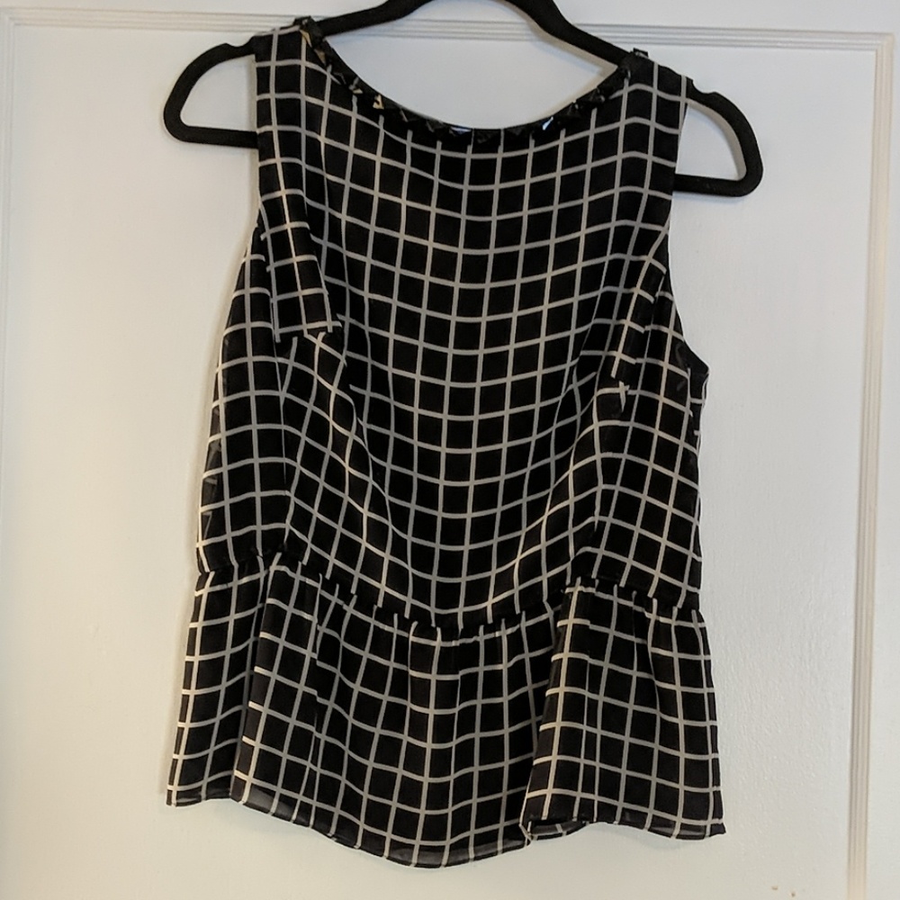 Peplum tank blouse